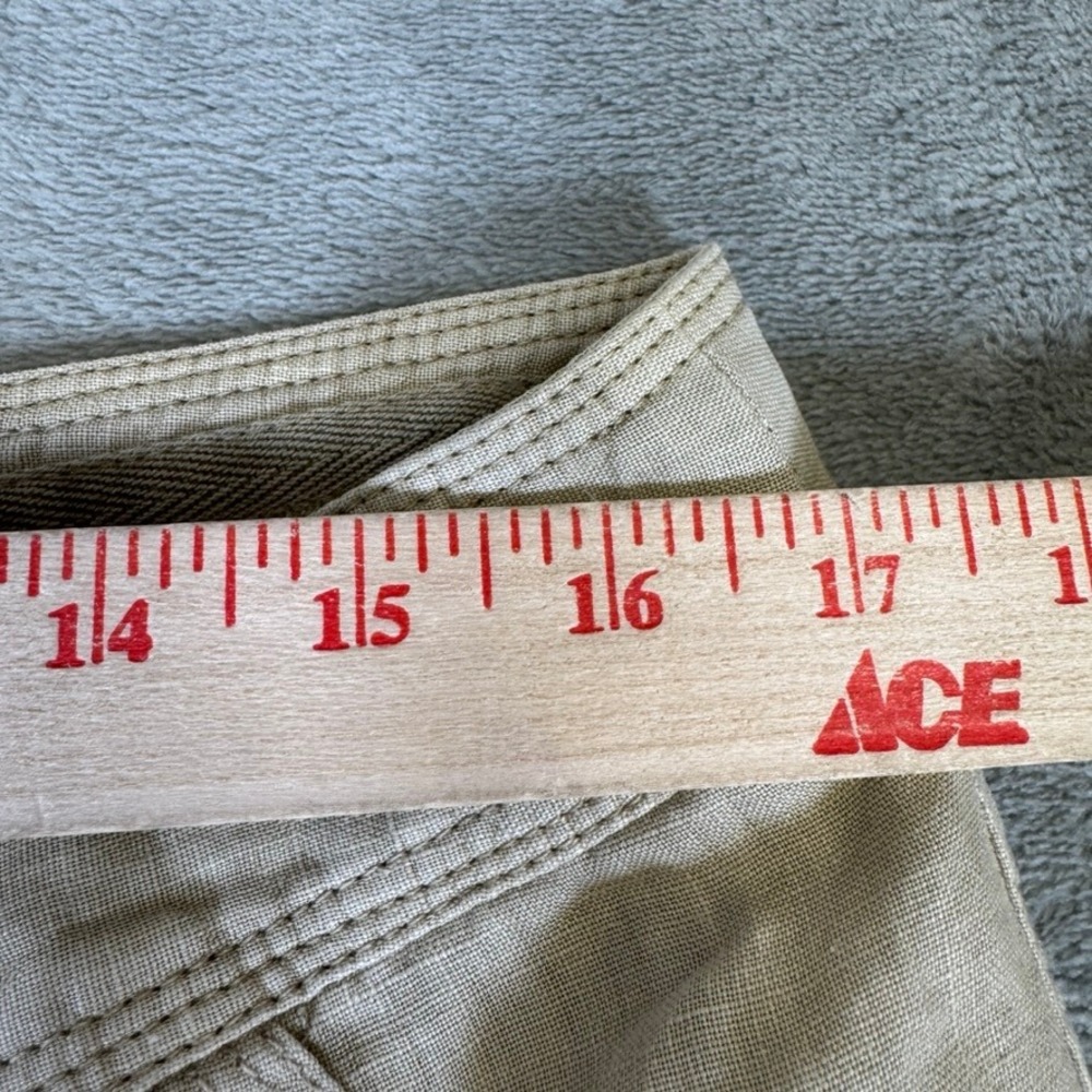 Tommy Bahama Relax Aubrey Fit Linen Pants Beige Tan Cropped Wide Leg Womens 10 - Picture 6 of 12